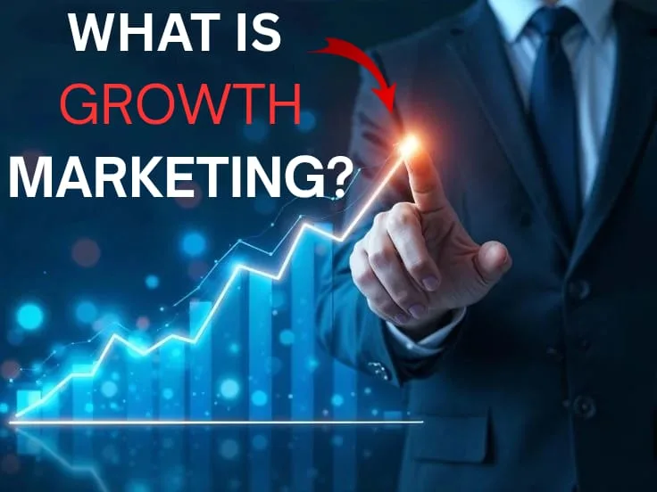 Growth marketing concept with data-driven full-funnel strategy