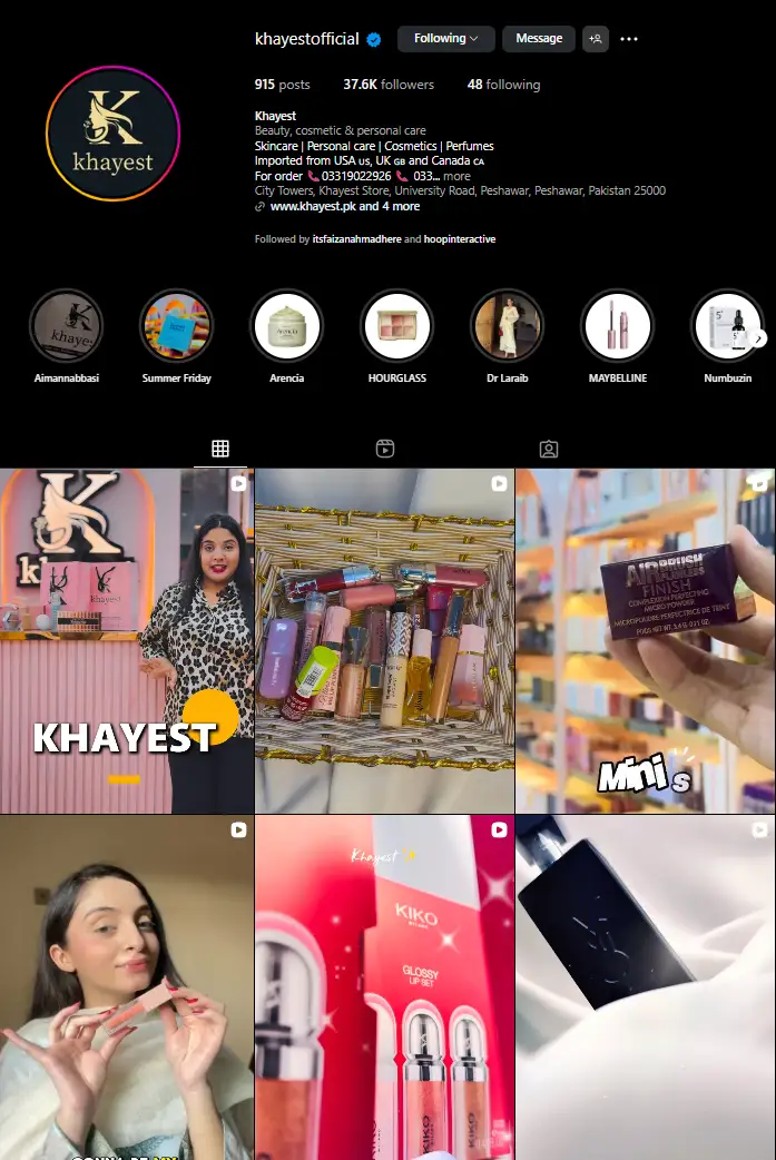 Khayest Fashion refreshed Instagram content strategy