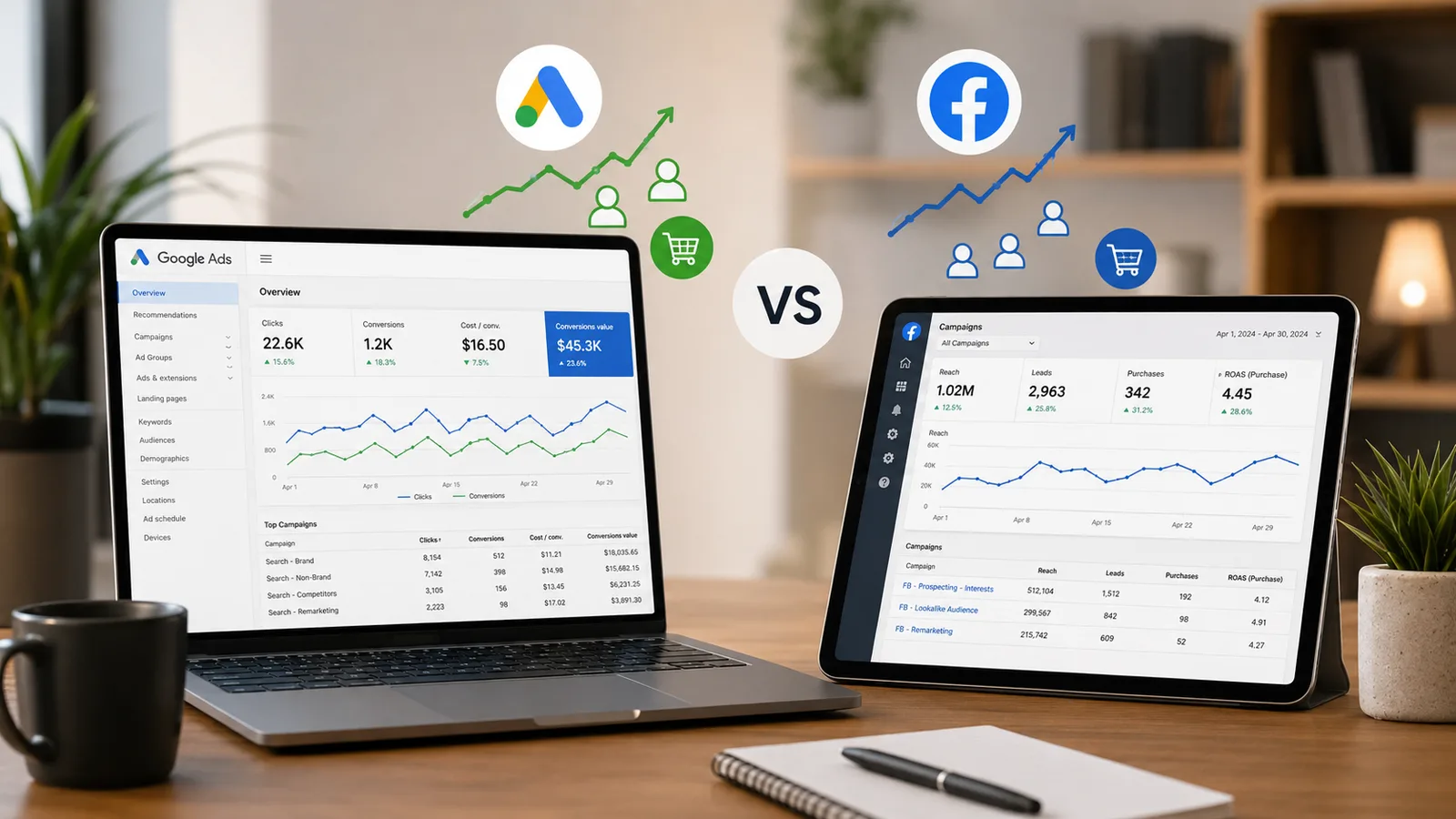 Google Ads search results reaching high-intent customers