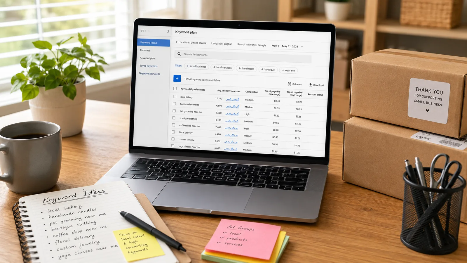 Setting up a Google Ads campaign for a small business