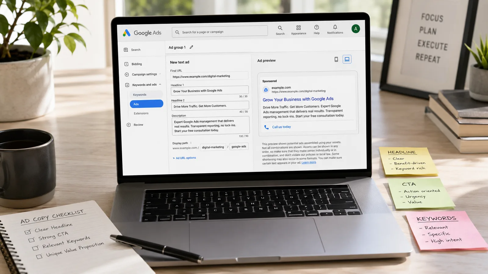 Google Ads performance tracking and optimization